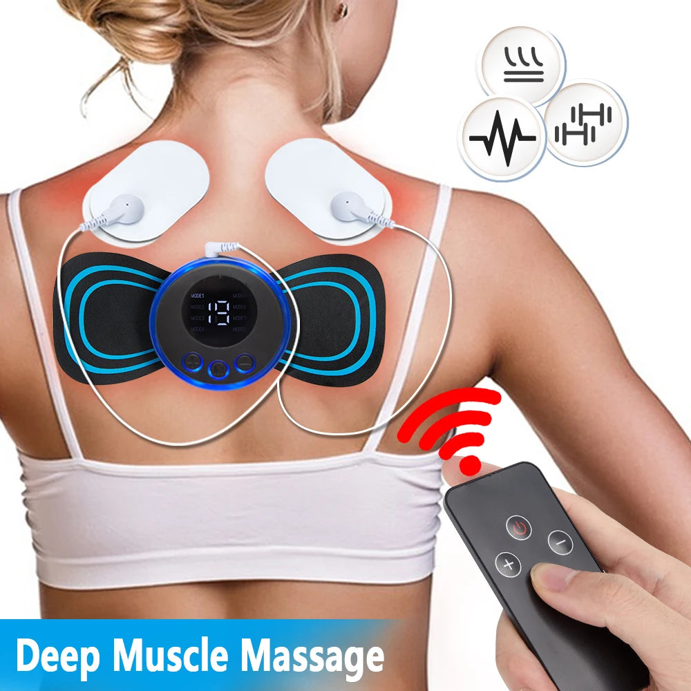 Masajeador de Cuello EMS con Control Remoto | EMS Neck Massager with Remote Control