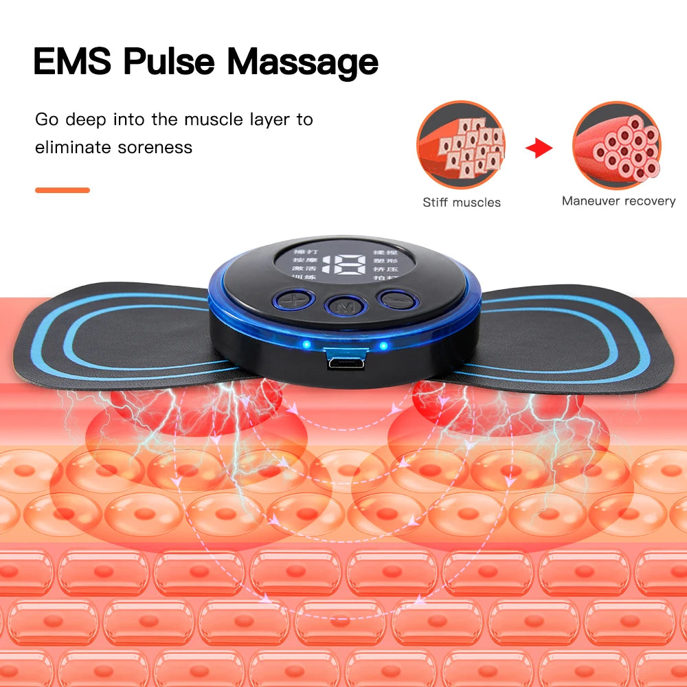 Masajeador de Cuello EMS con Control Remoto | EMS Neck Massager with Remote Control
